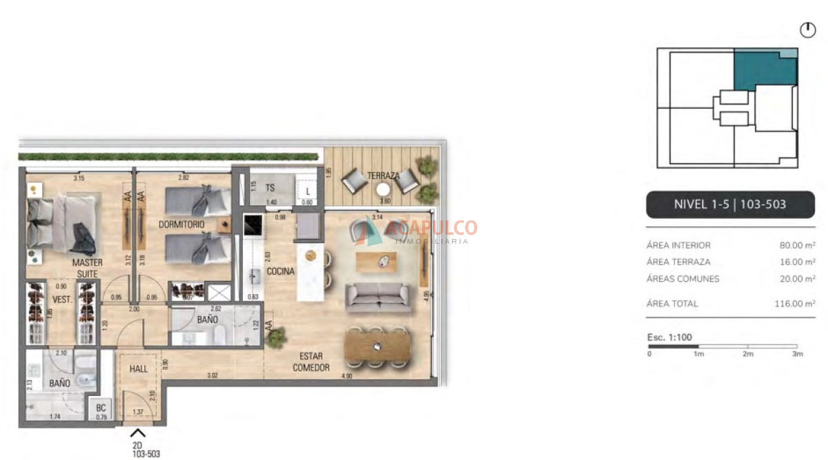 Apartamento Ref.4459/Oportunidad-en-pozo---Playa-Mansa - Oportunidad en pozo - Playa Mansa