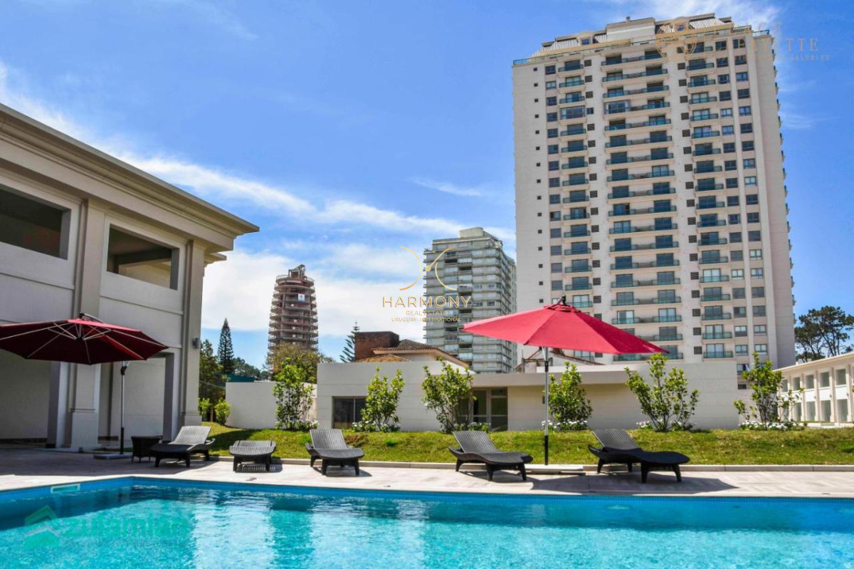 Apartamento ID.17 - Alquiler anual, amplio monoambiente, vista, amenities, Punta del Este