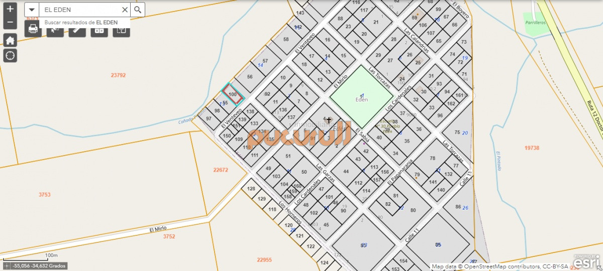 Terreno ID.2607 - LOTE EN PUEBLO EDEN  