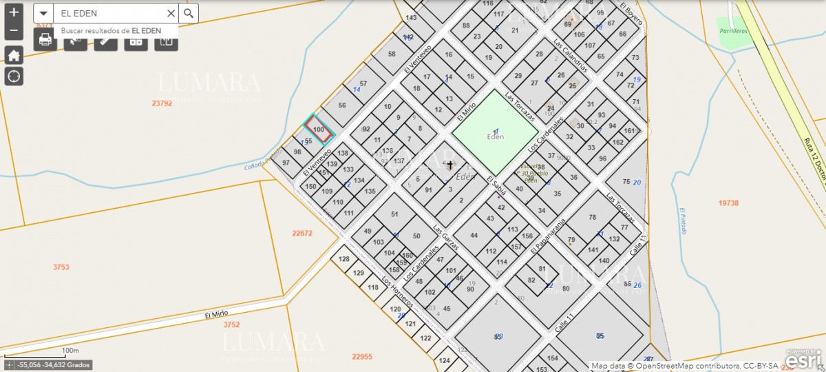 Terreno ID.2976 - LOTE EN PUEBLO EDEN  