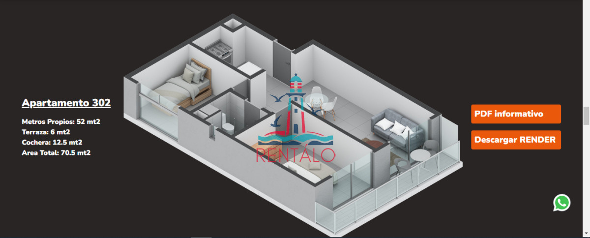 Apartamento ID.263 - Apartamento en venta en Maldonado oportunidad 2 dormitorios 