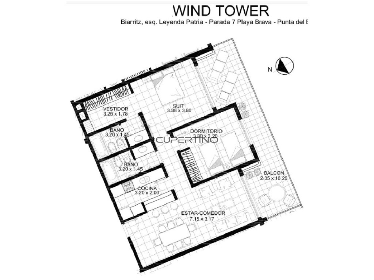 Apartamento ID.137 - PISO ALTO EN WIND TOWER - EXCELENTES AMENITIES