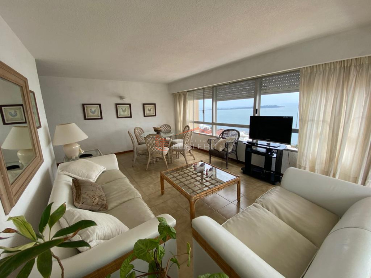 Apartamento en alquiler temporal en Punta del Este, Península, piso alto con espectacular vista!!!!! - GOR131A