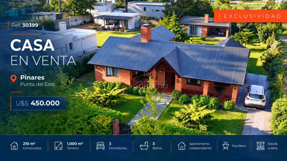 Casa en venta en Punta del Este, Pinares - GOR30399C
