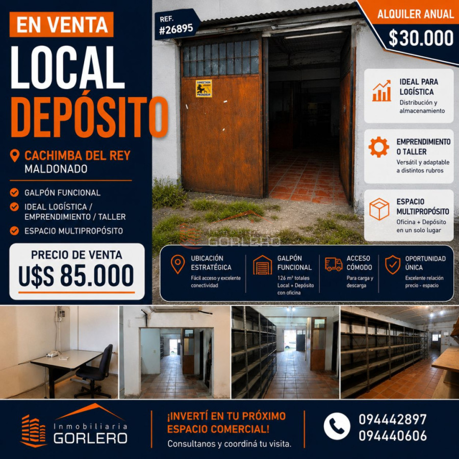 Local en Alquiler en Maldonado, Excelente opción!! - GOR26895L