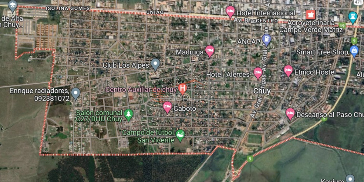 Venta de Local comercial y aptos, sobre Avd Artigas en zona de mayor circulacion de publico en Chuy