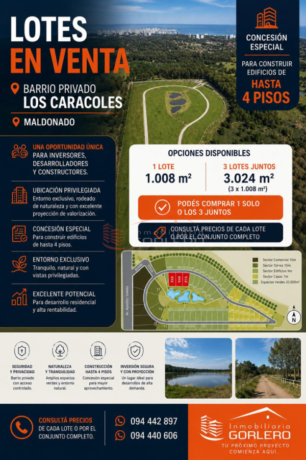 Excepcional Opción! 3000 m² en Maldonado apto Pb + 4 pisos - GOR29515T