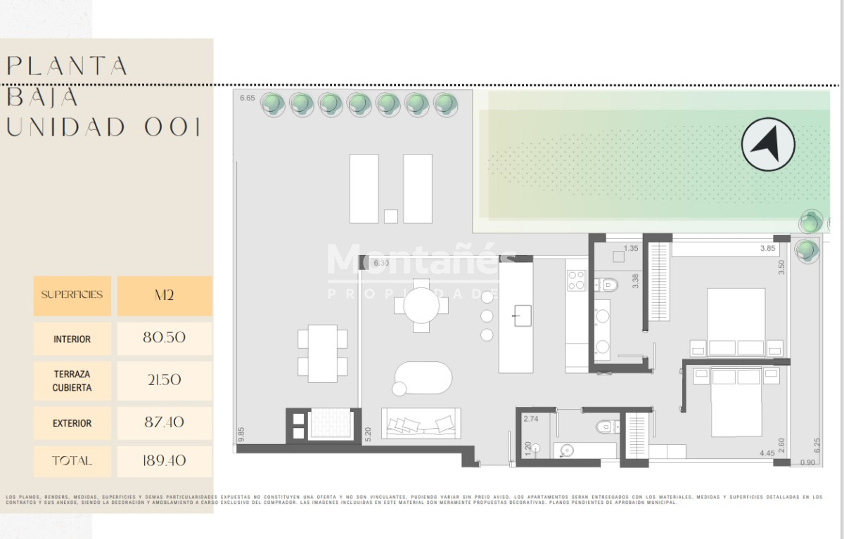 Apartamento ID.10239 - Venta de apartamento 2 dormitorios, pozo, playa Brava, Punta del Este