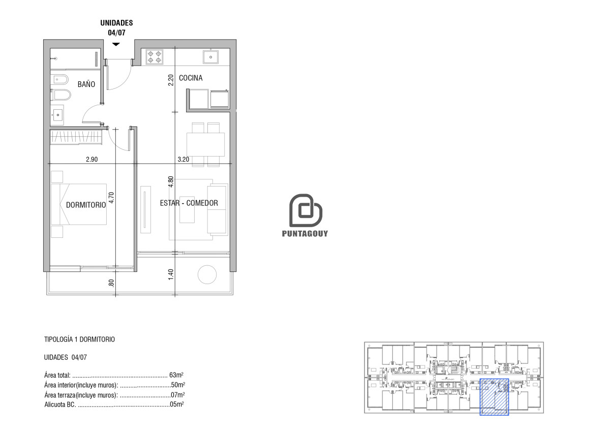 Apartamento ID.7599 - OPORTUNIDAD apartamento 1 dormitorio, Torres del Este, Punta del Este