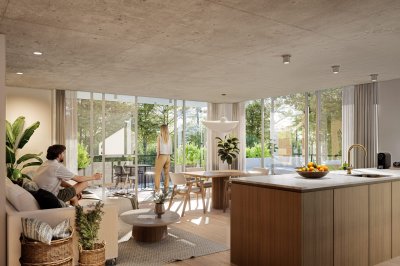 Venta de apartamento 2 dormitorios, pozo, playa Brava, Punta del Este
