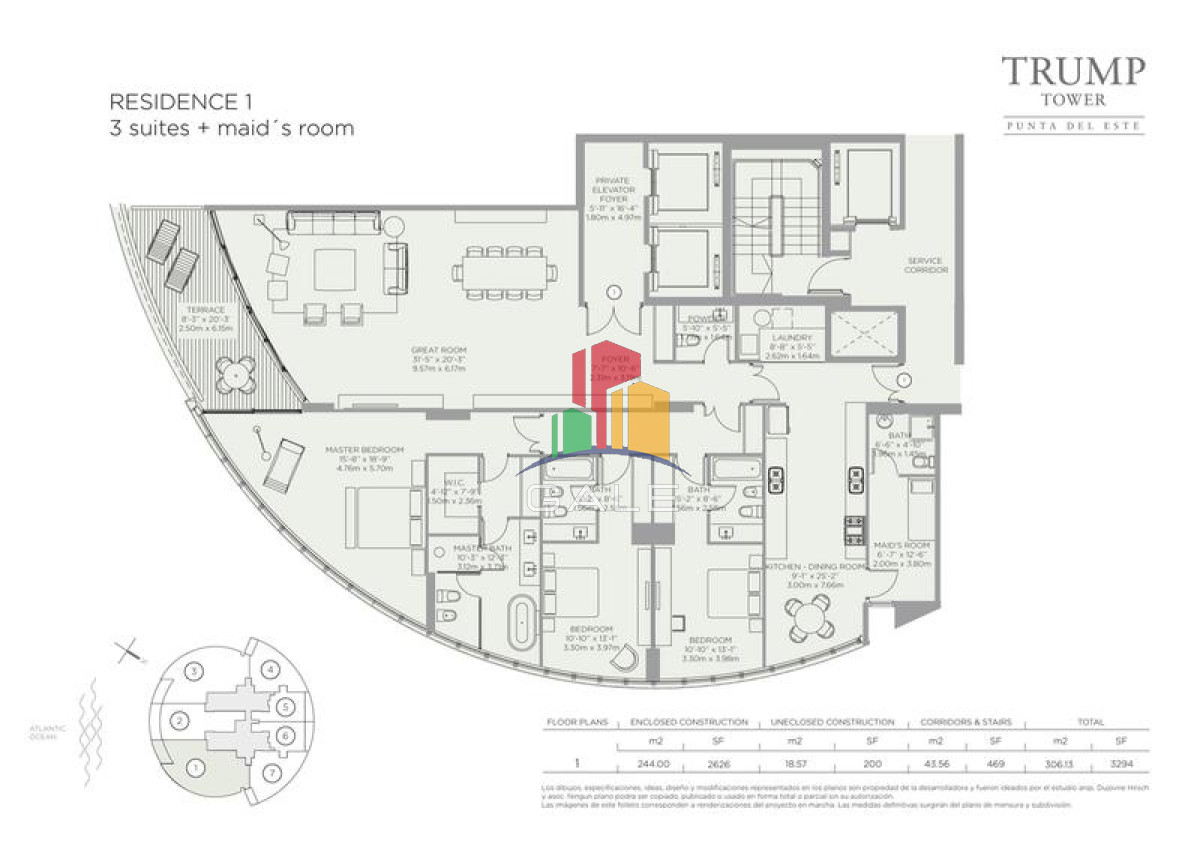 Apartamento ID.3016 - Trump Tower Punta del Este 