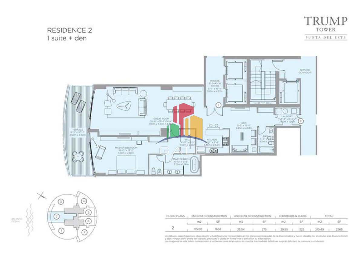 Apartamento ID.3016 - Trump Tower Punta del Este 