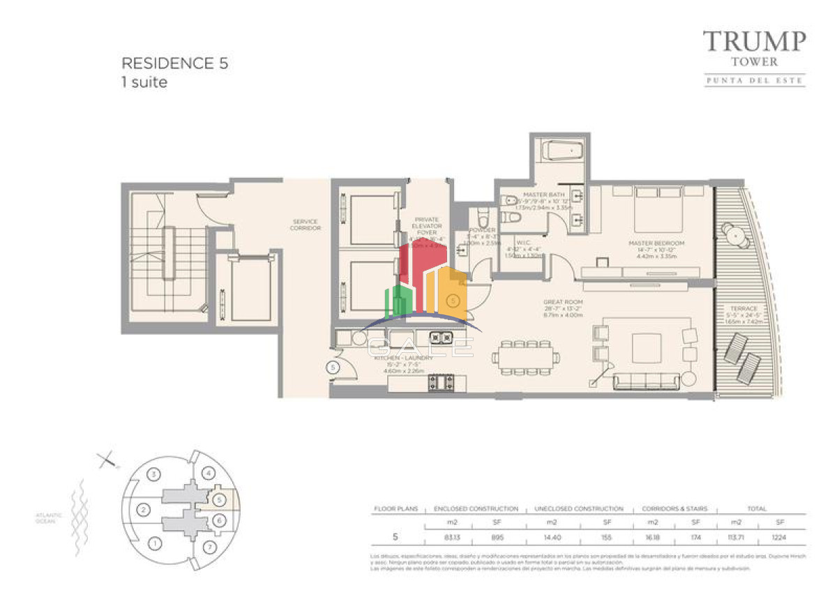 Apartamento ID.3016 - Trump Tower Punta del Este 