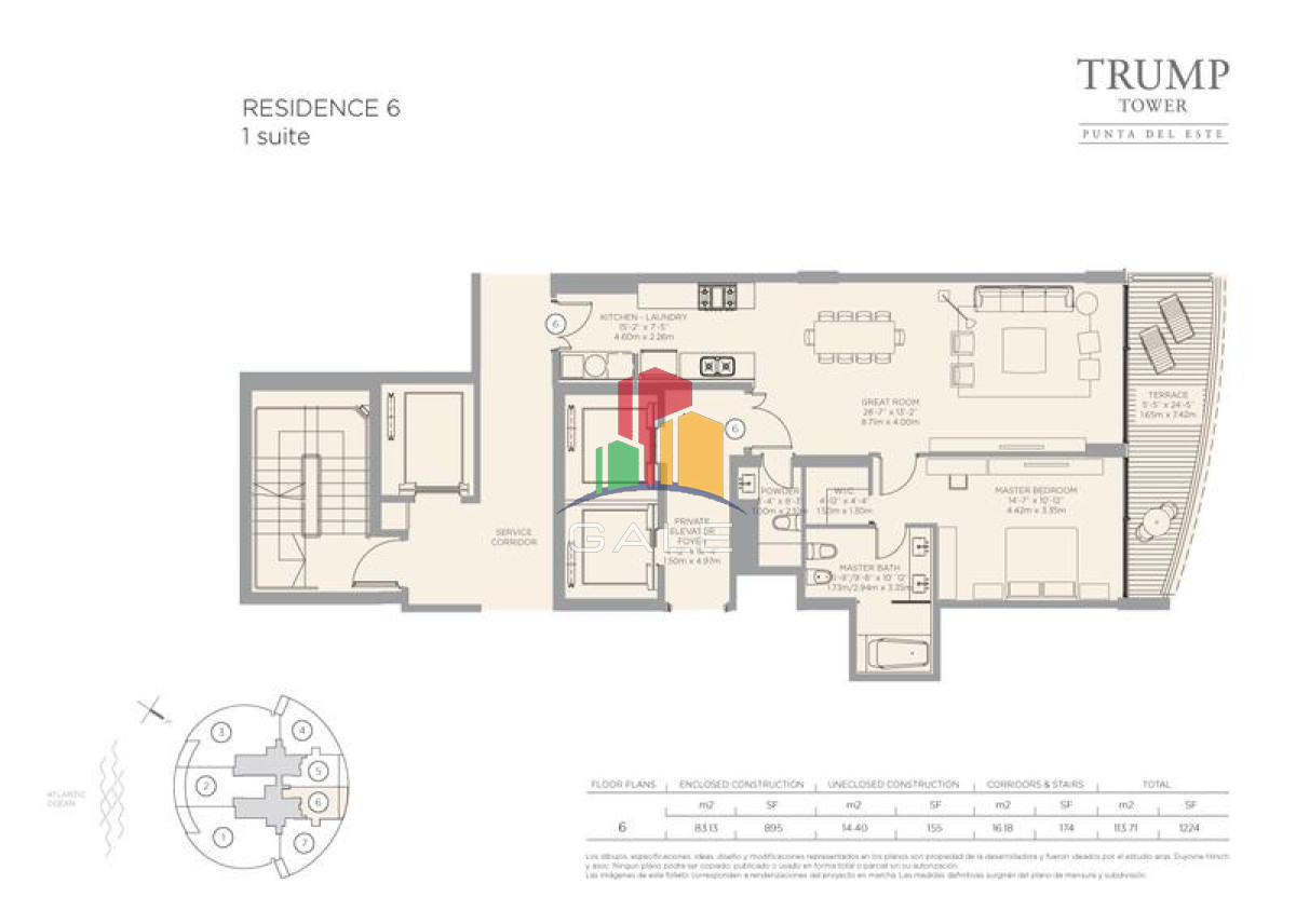 Apartamento ID.3016 - Trump Tower Punta del Este 
