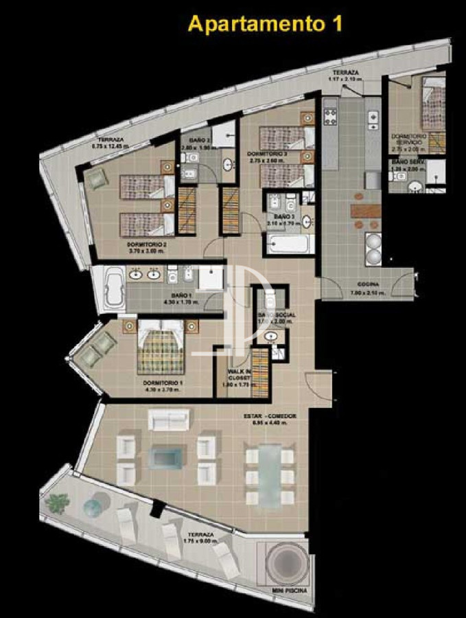 Apartamento ID.221 - Season Tower Apartamento en Venta