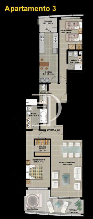 Apartamento ID.221 - Season Tower Apartamento en Venta