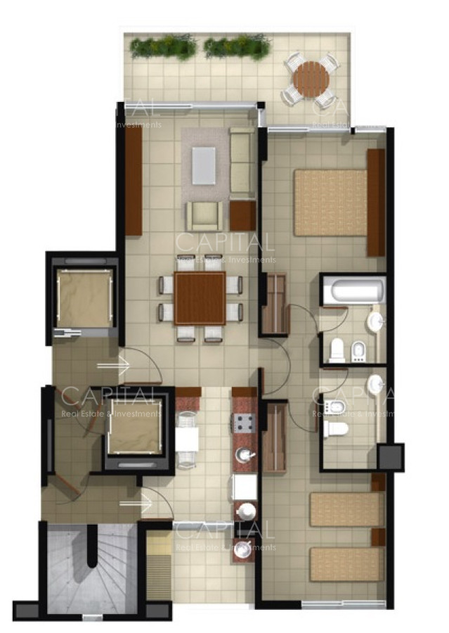 Apartamento ID.30074 - Apartamento de dos dormitorios en venta en Gala Tower