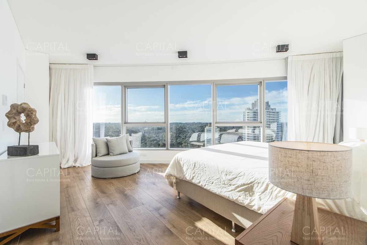 Apartamento ID.34062 - TRUMP TOWER Apartamento primera linea en Playa Brava, Punta del Este dos dormitorios en Alquiler Anual