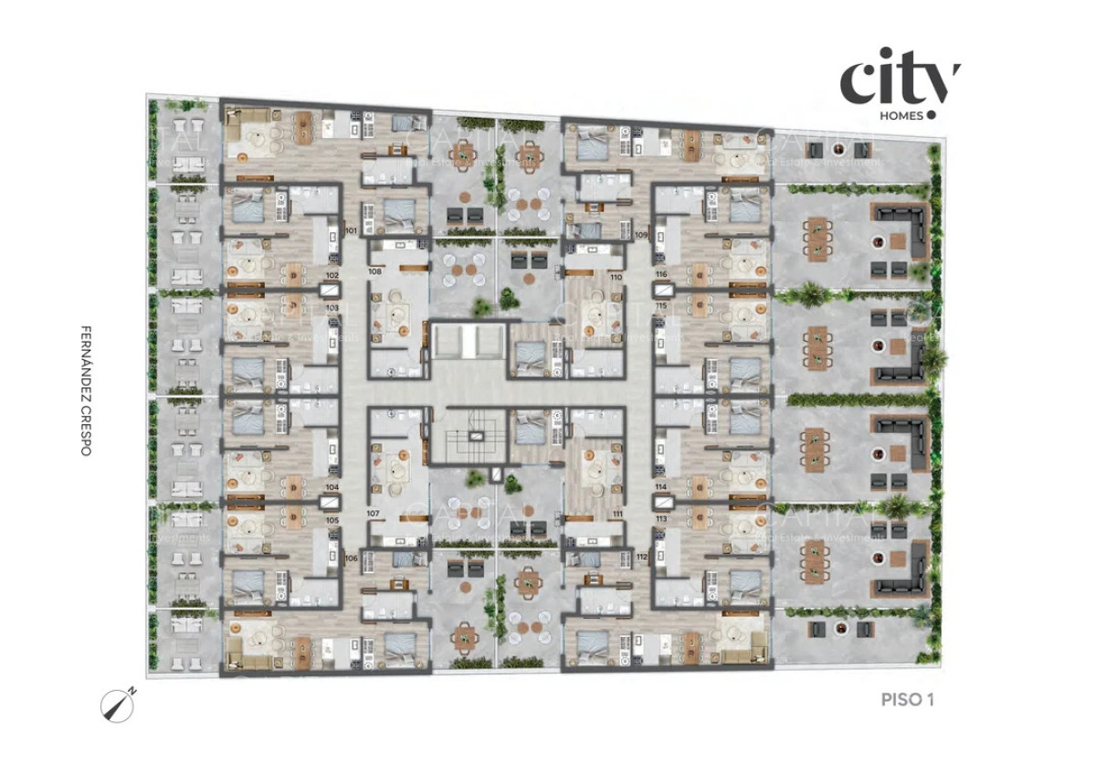 Apartamento ID.40050 - Unidad de un dormitorio en venta en City Home, Proyecto en Pozo, Cordón, Montevideo.
