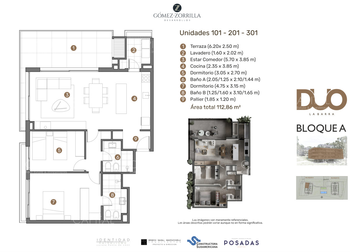 Apartamento ID.37977 - DUO Proyecto en La Barra ideal para vivir todo el año