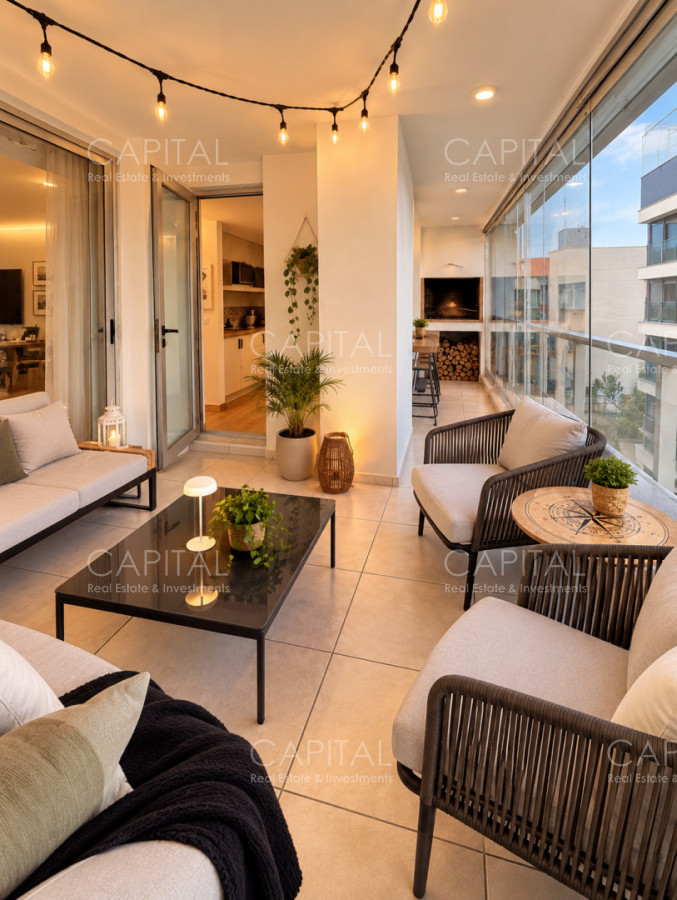 Apartamento 3 dormitorios con parrillero propio en Punta del Este venta, foto 2