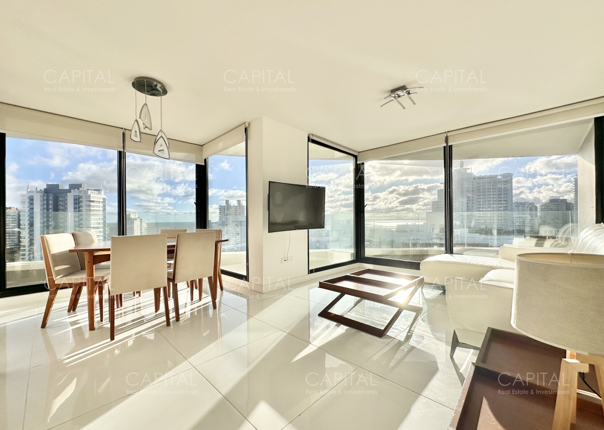 Apartamento ID.32038 - Art Tower en venta de tres dormitorios, Punta del Este.
