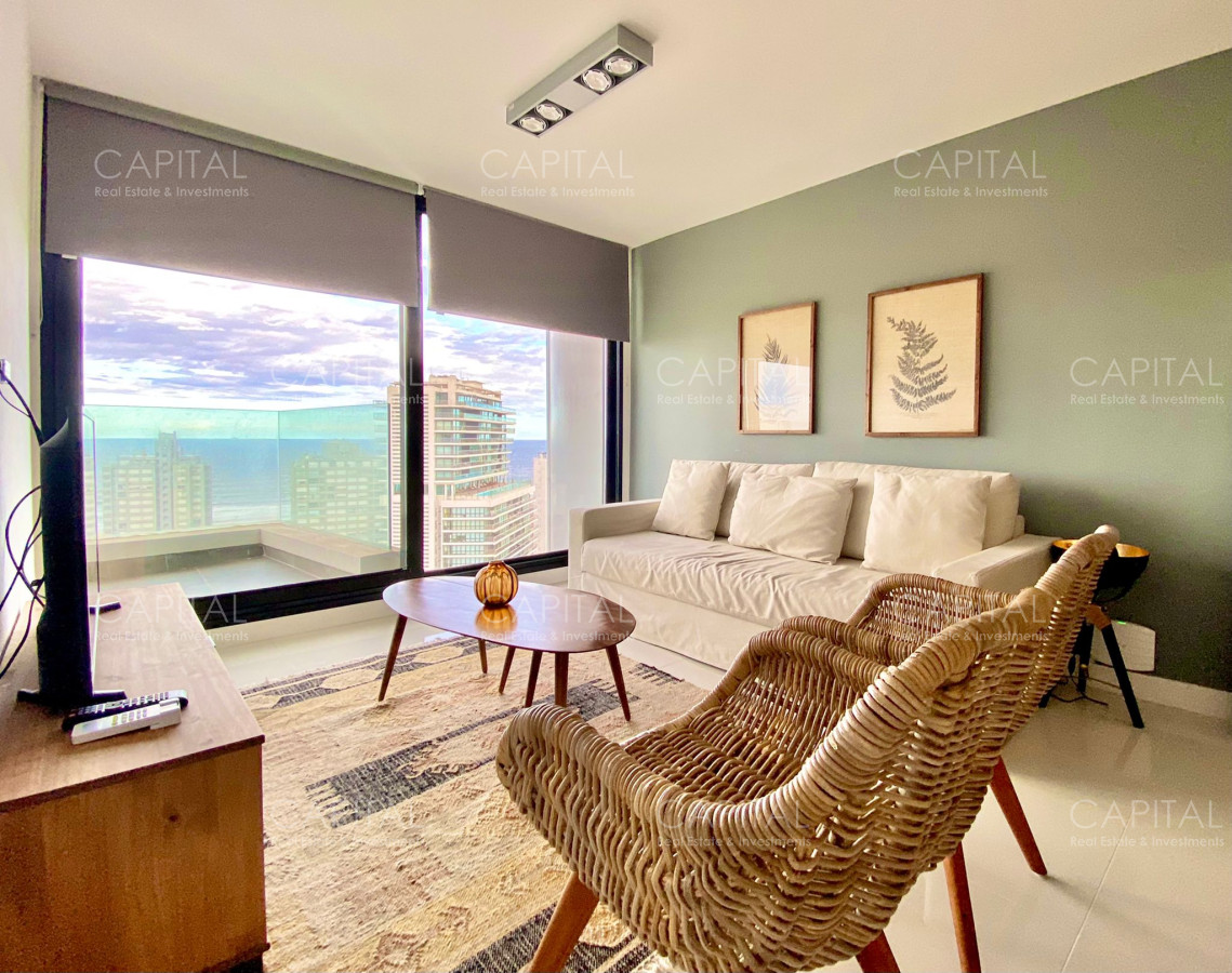Apartamento ID.32665 - Alquiler anual de un dormitorio amoblado, Punta del Este 