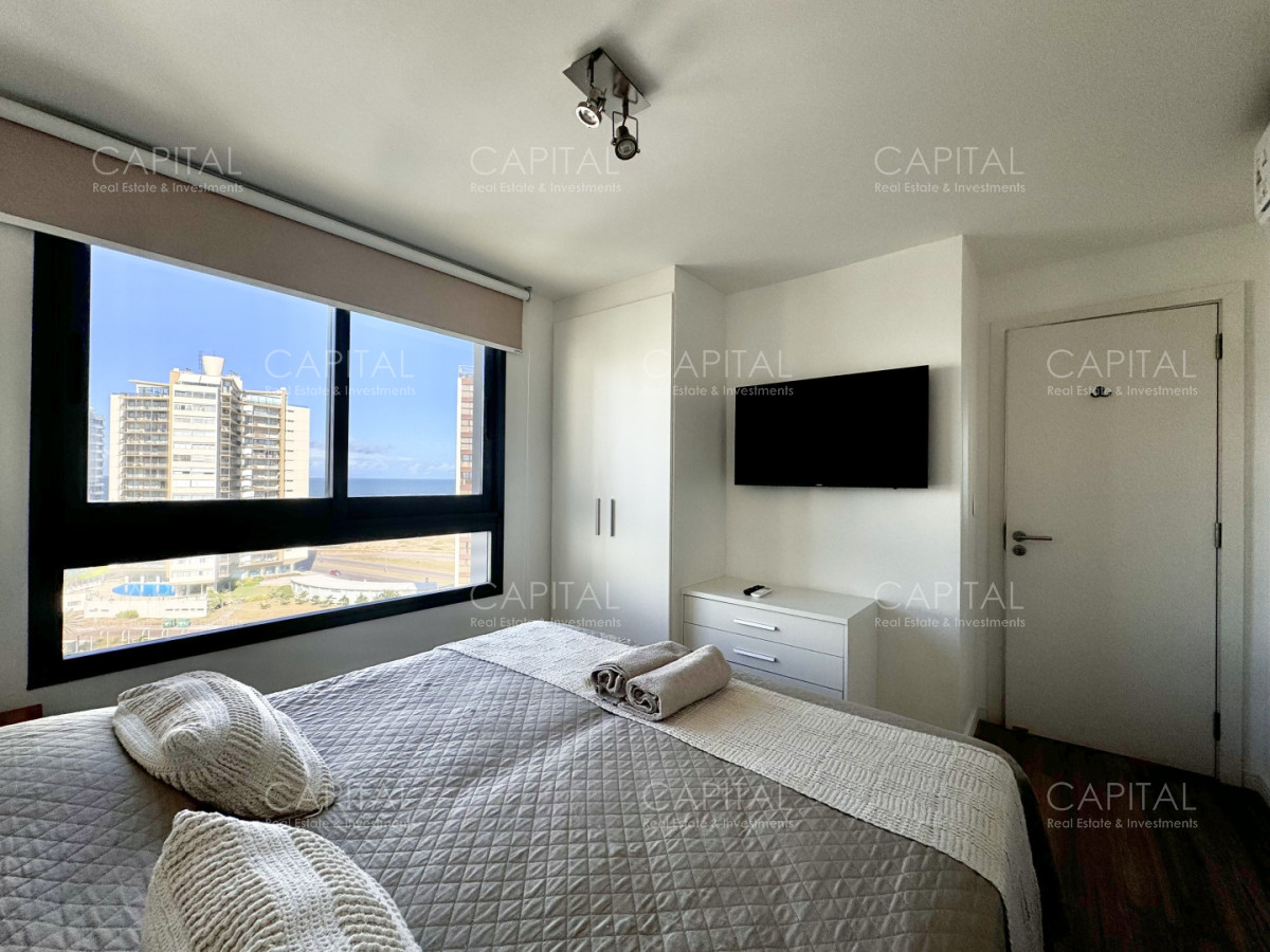 Apartamento ID.39838 - Apartamento en venta de dos dormitorios con vista al Mar, Playa Brava, Punta del Este.