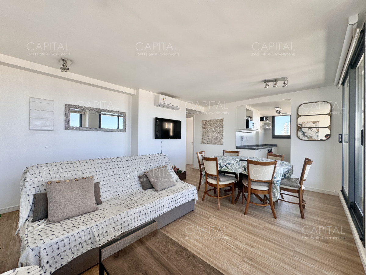 Apartamento ID.39838 - Apartamento en venta de dos dormitorios con vista al Mar, Playa Brava, Punta del Este.