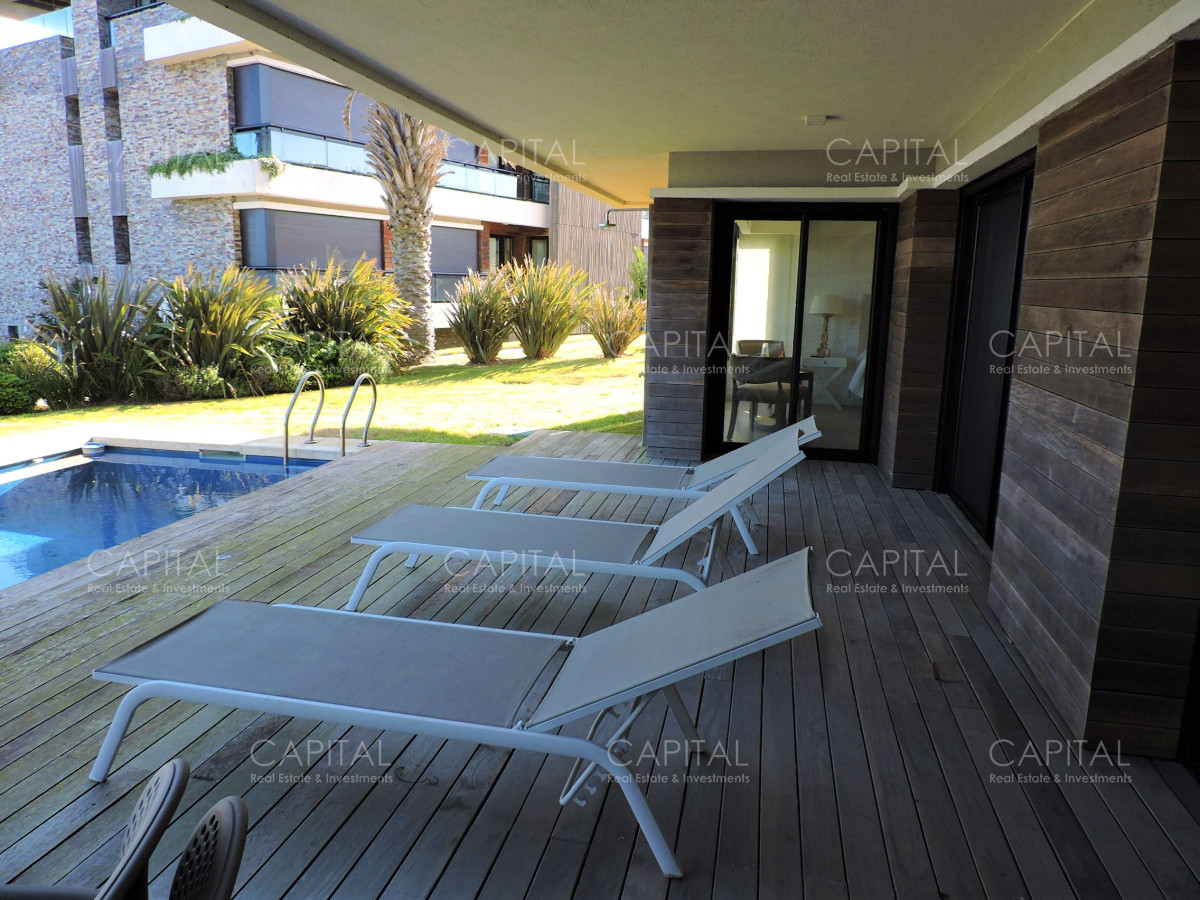 Apartamento ID.37063 - Selenza frente al mar en Manantiales con piscina y parrillero