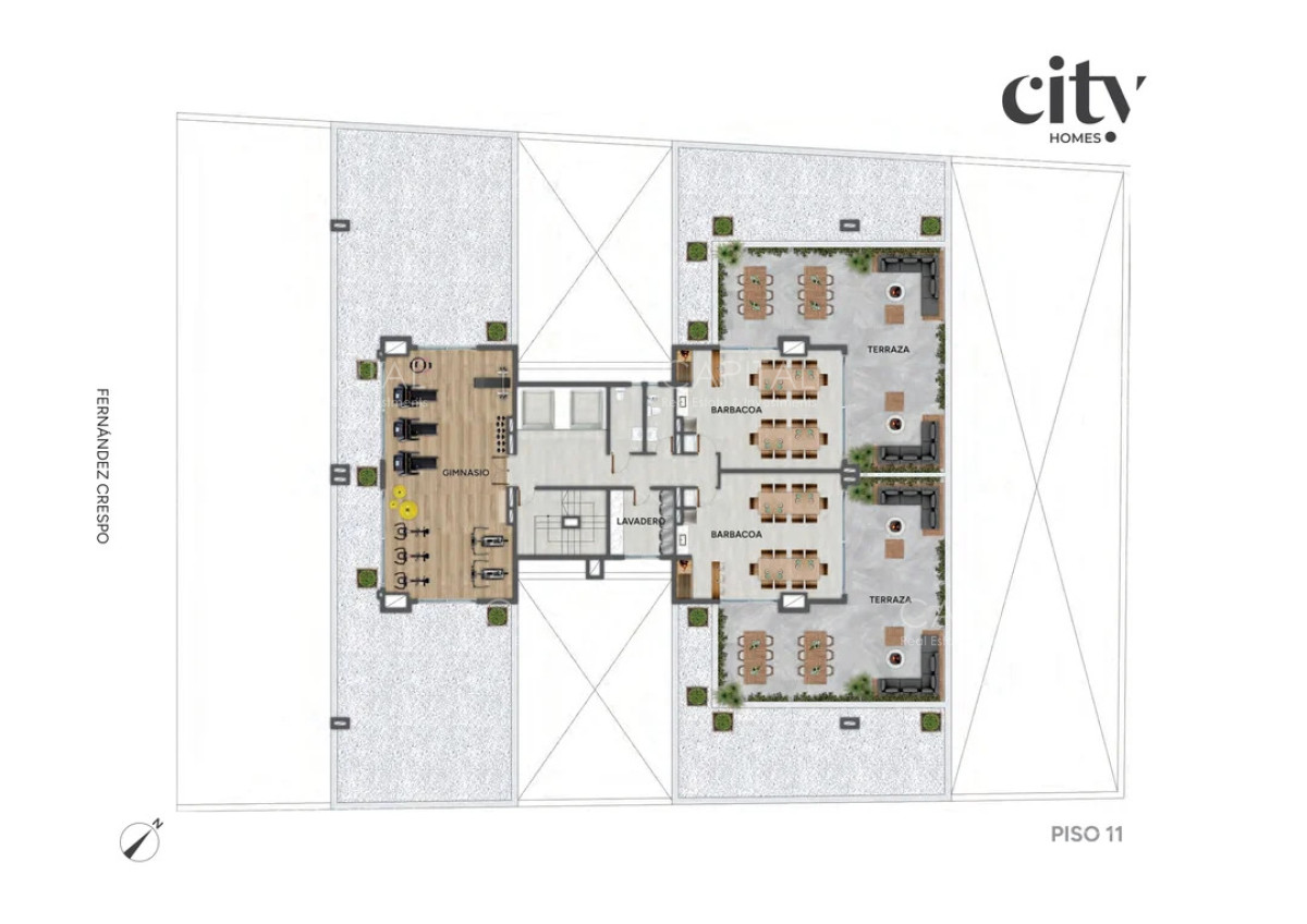 Apartamento ID.40053 - Apartamento de dos dormitorios en Pozo, Proyecto City Home, Cordón, Montevideo.