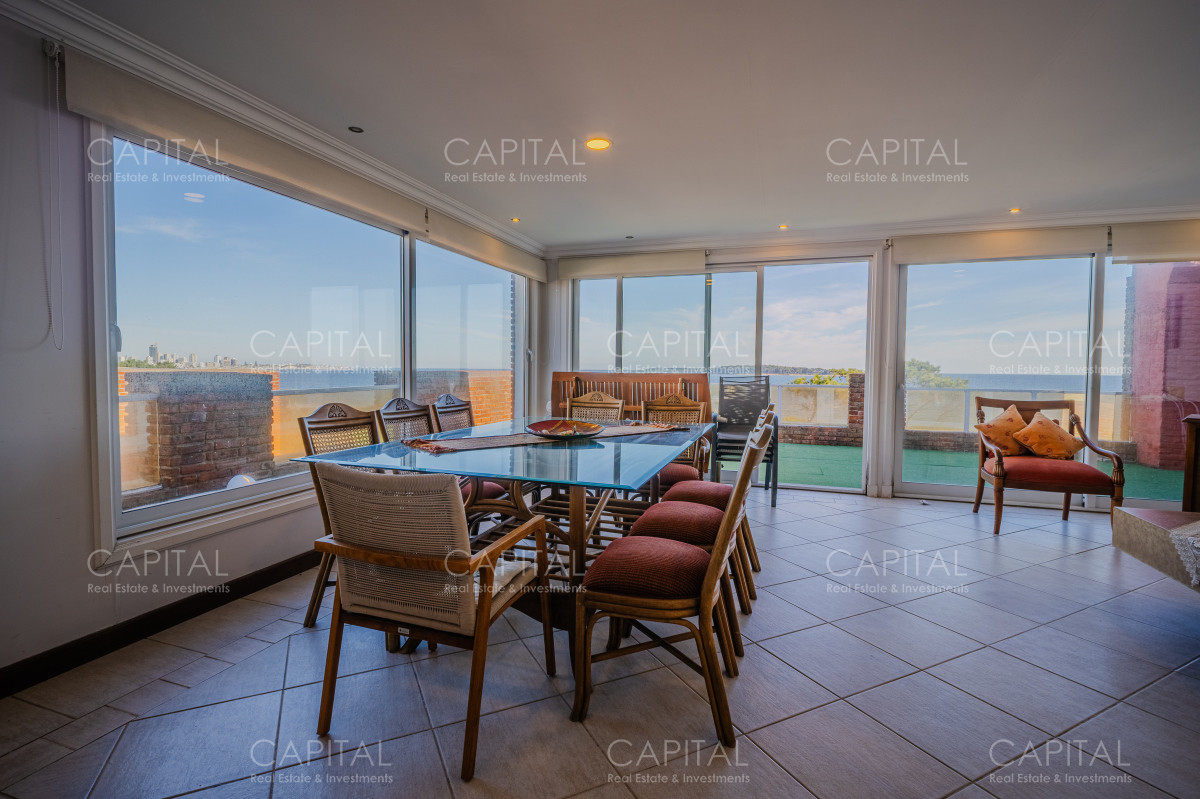 Apartamento ID.38440 - Penthouse de 3 dormitorios  y servicio  en primera linea Playa Mansa