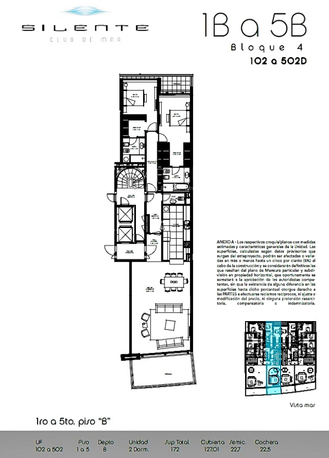 Apartamento ID.33050 - Silente IV, Parada 32 Playa Brava 3 suites y Dependencia