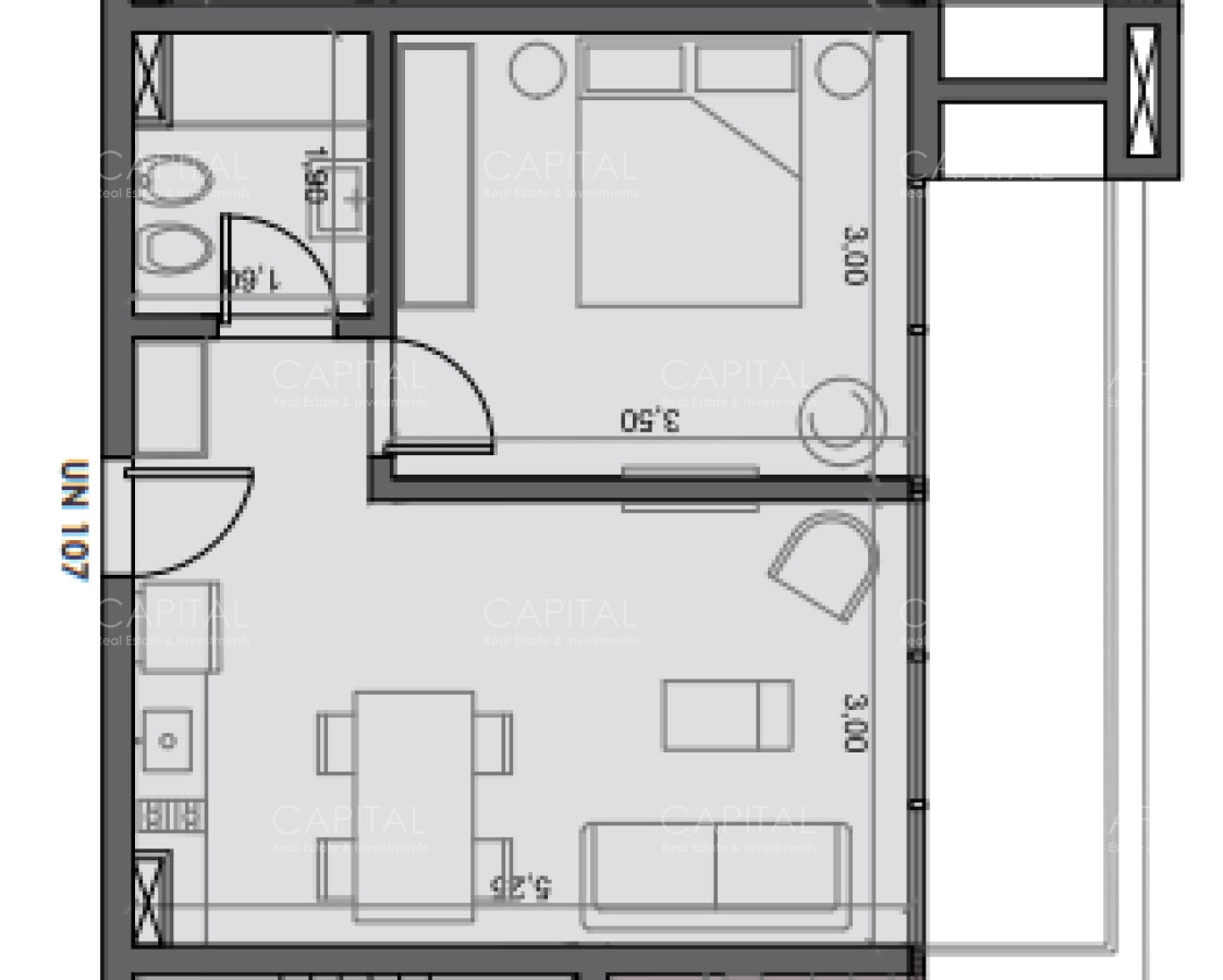 Apartamento ID.36402 - Departamento en venta un dormitorio - Playa Mansa 