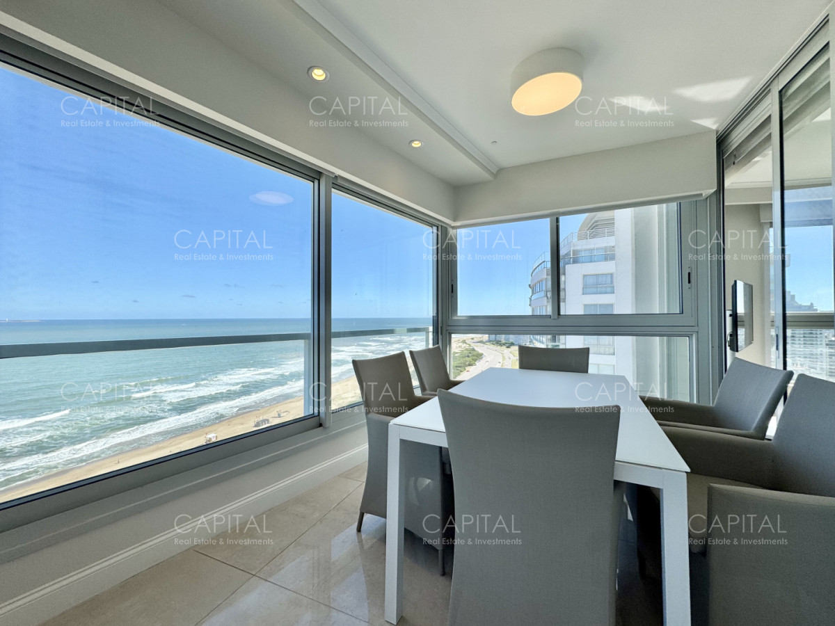 Apartamento ID.39295 - Le Parc esquinero piso alto en playa brava en venta