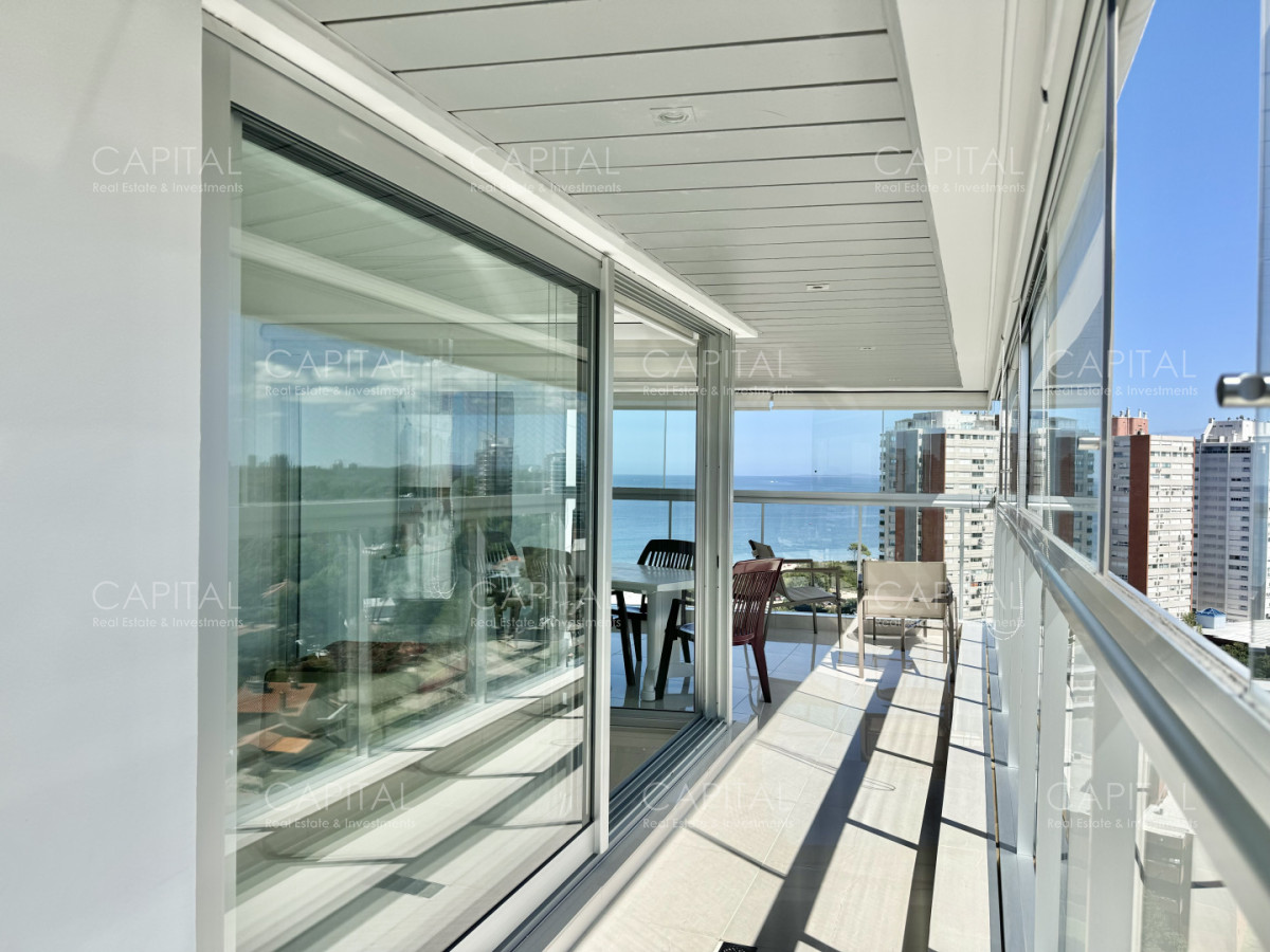 Apartamento ID.39738 - Apartamento de dos dormitorios con parrillero propio en alquiler, Playa Mansa, Punta del Este.