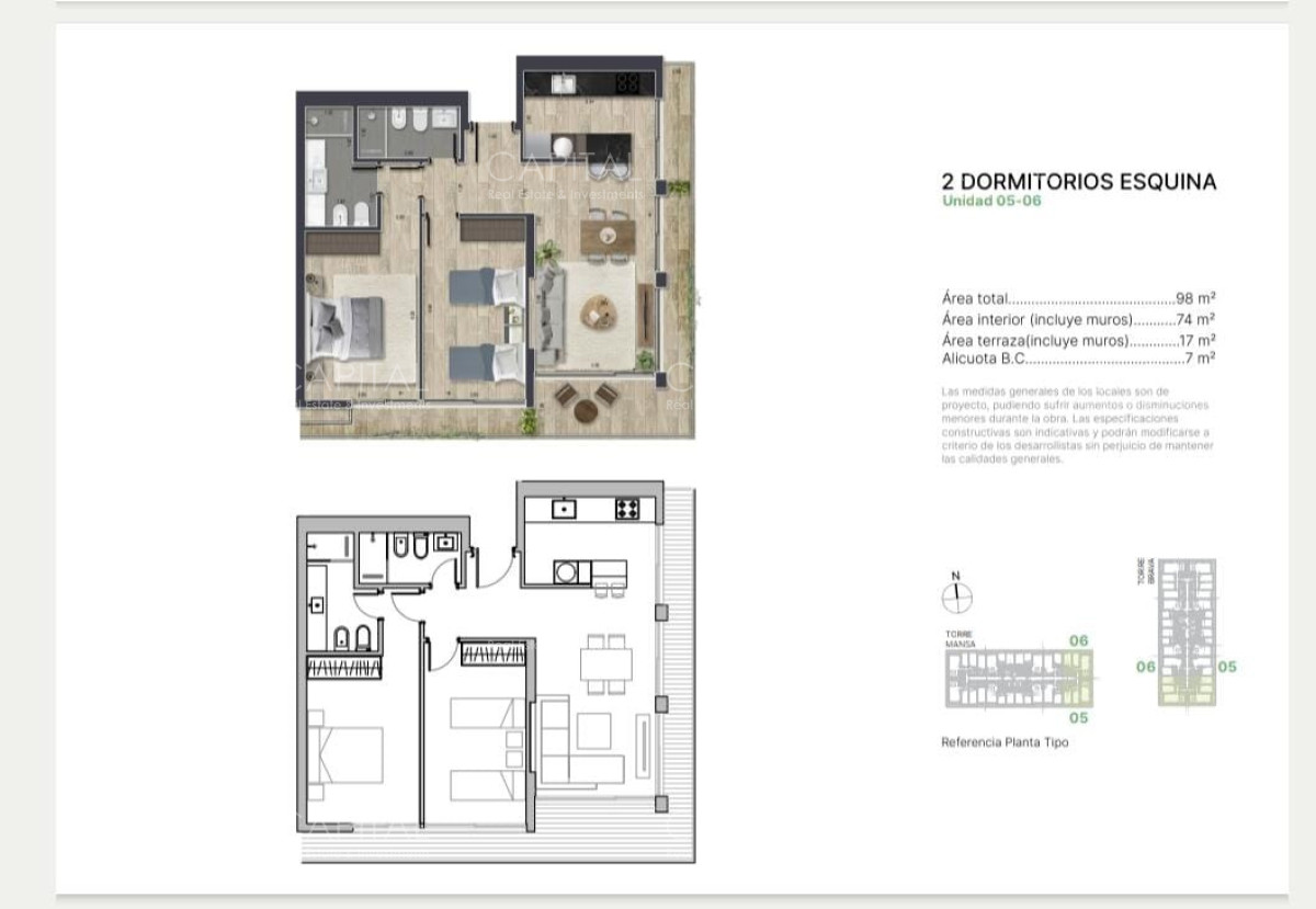 Apartamento ID.39903 - Apartamento en pozo en Punta del Este