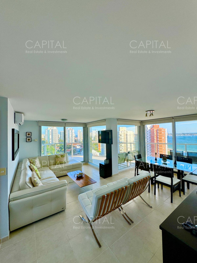 Apartamento ID.37869 - Departamento frente a Playa Mansa con espectaculares visuales