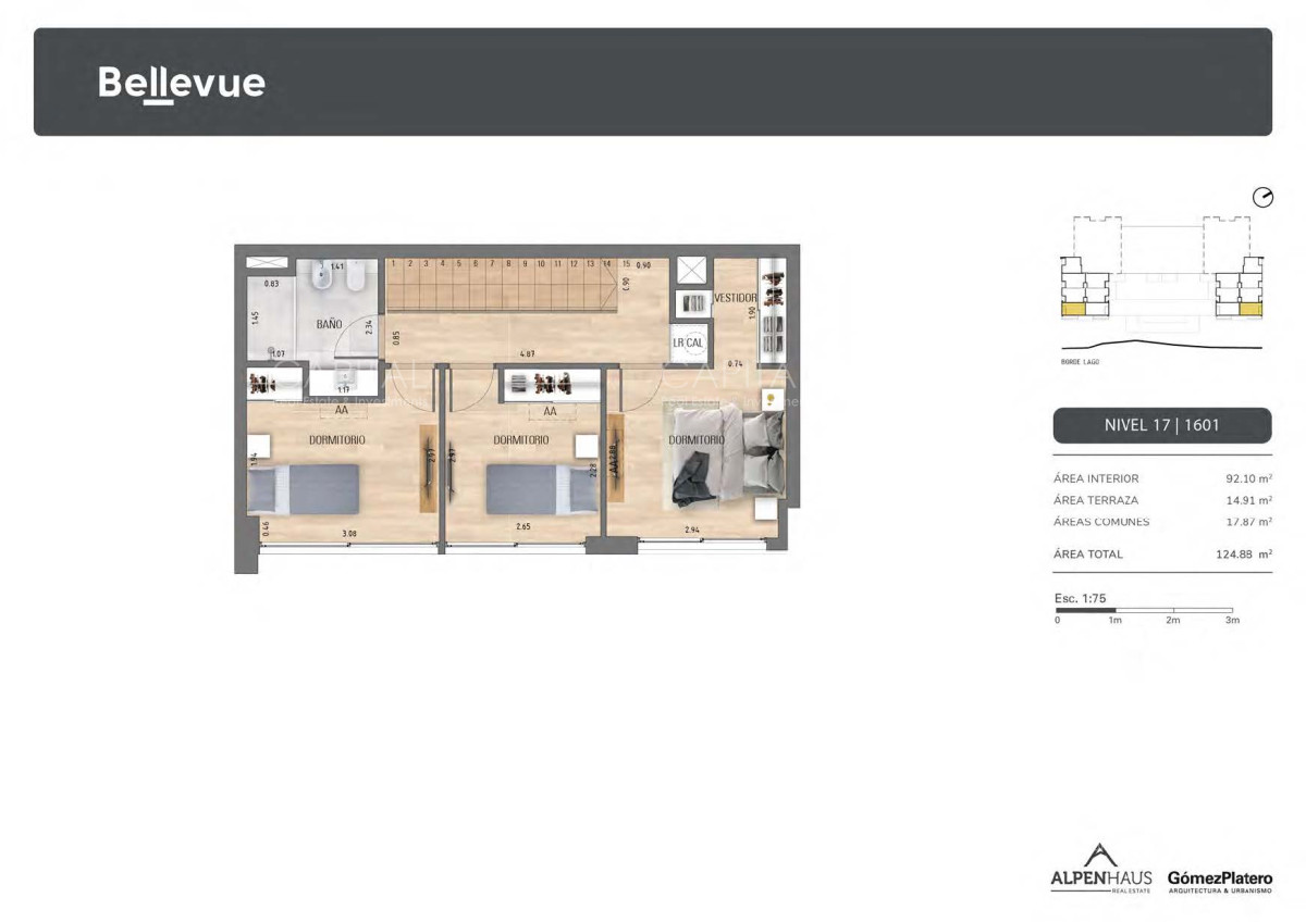 Apartamento ID.37388 - BELLEVUE - Exclusivo Penthouse Duplex de revista, vista al lago