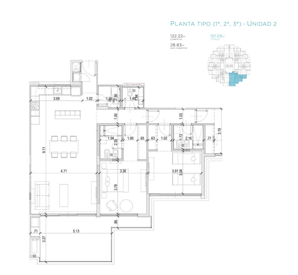 Apartamento ID.37544 - Departamento de 3 dormitorios en Sense Manantiales 