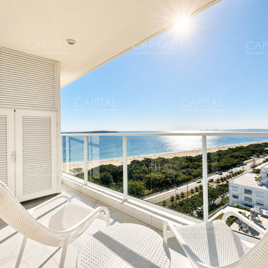 Apartamento ID.37058 - Paramount Tower de dos dormitorios frente al mar en Venta Playa Mansa Punta del este
