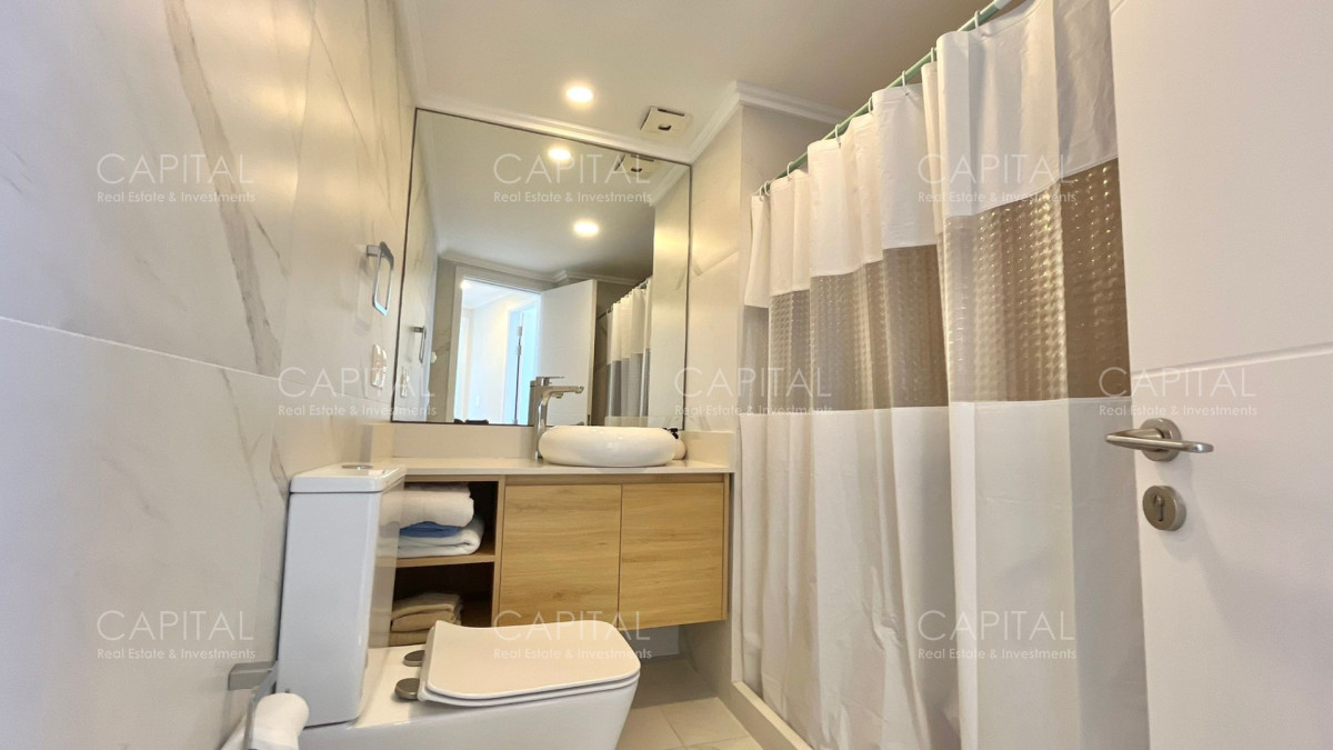 Apartamento ID.34329 - Apartamento de un dormitorio y medio en alquiler temporal, frente al mar en playa mansa.