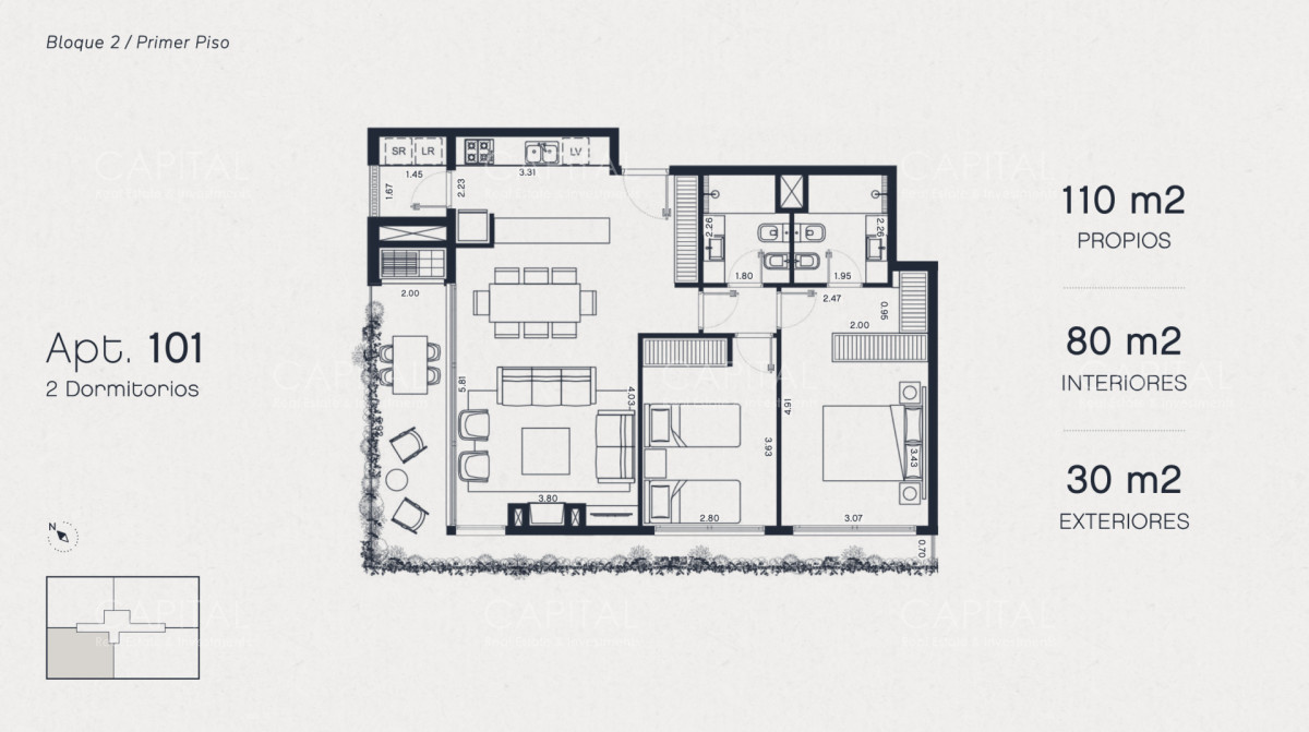 Apartamento ID.39320 - Departamento 2 dormitorios en proyecto Pausa en Montoya a pasos del mar