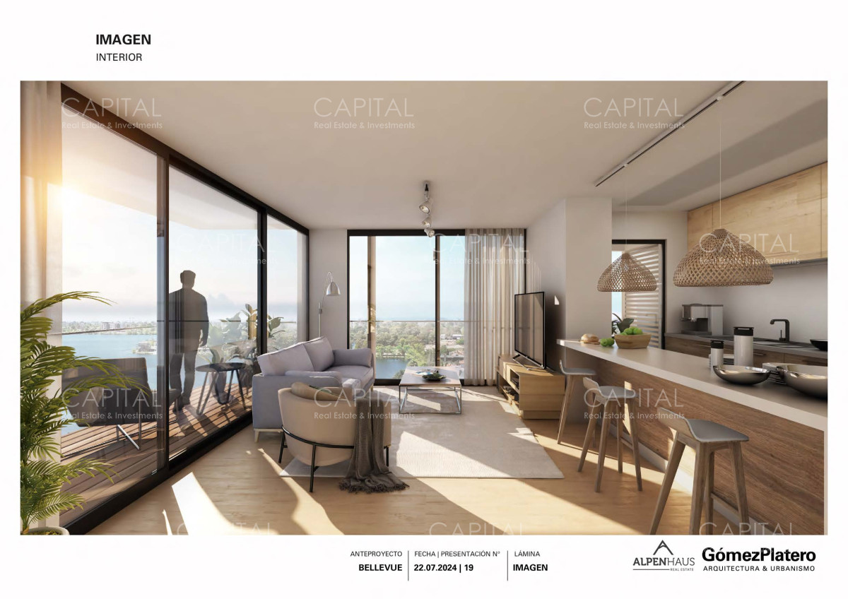 Apartamento ID.37379 - BELLEVUE - Excepcional departamento de 2 dormitorios con vistas al lago