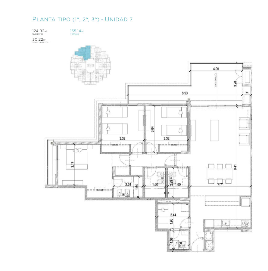 Apartamento ID.37543 - Departamento 3 dormitorios y servicio en Sense Manantiales