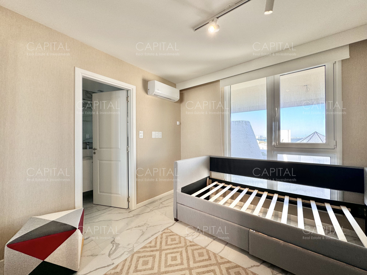 Apartamento ID.37212 - Apartamento de tres dormitorios y dependencia en alquiler, Punta del Este