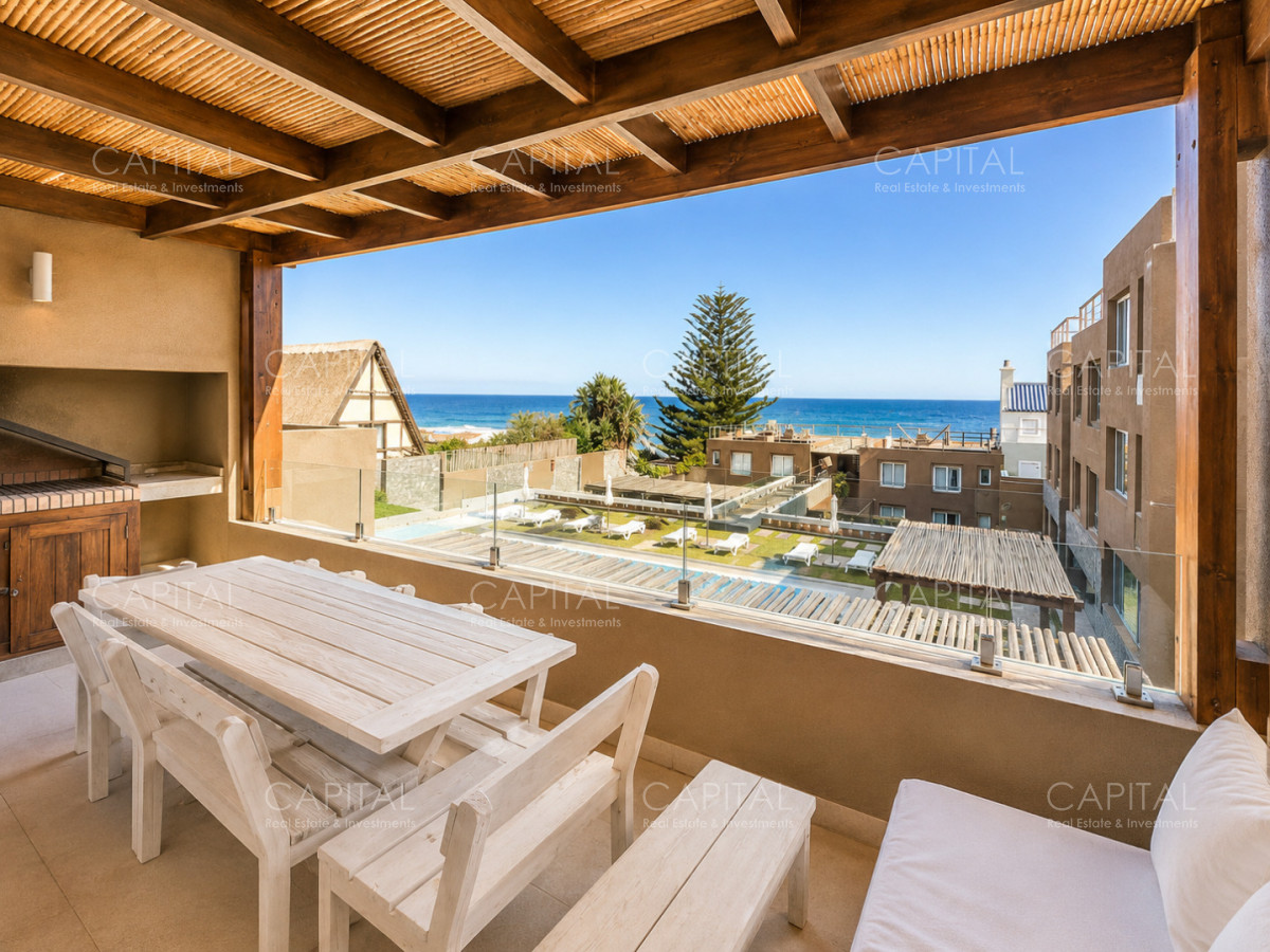 Apartamento ID.37131 - Palcos de Manantiales 3 dormitorios con parrillero y vista al mar