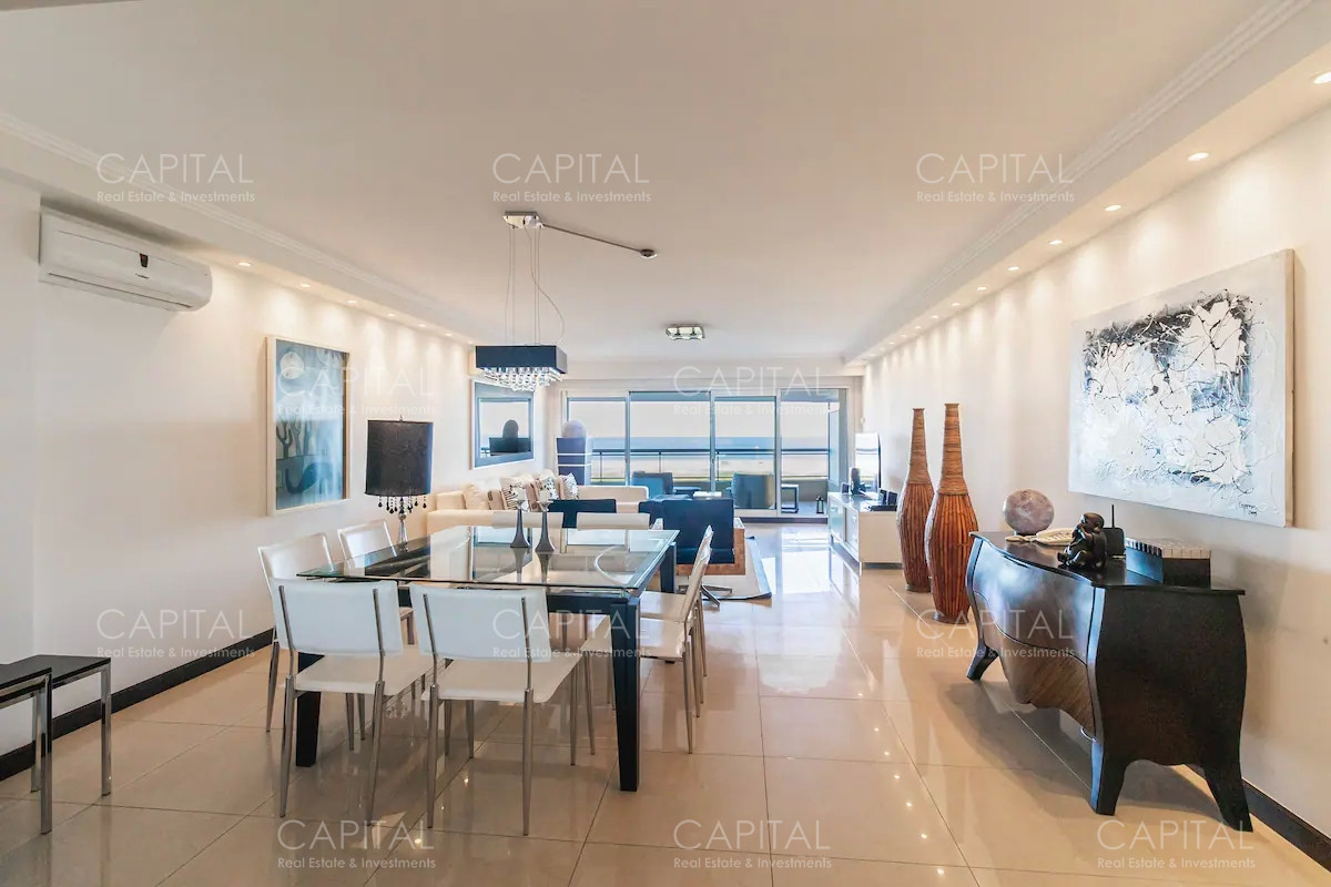 Apartamento ID.33892 - Apartamentoen torre lobos de tres dormitorios en primera linea frente al mar en Playa Brava en Alquiler, Punta del Este