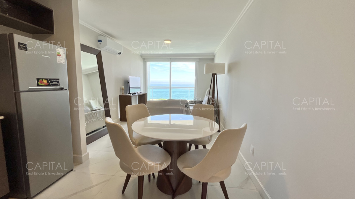 Apartamento ID.34329 - Apartamento de un dormitorio y medio en alquiler temporal, frente al mar en playa mansa.