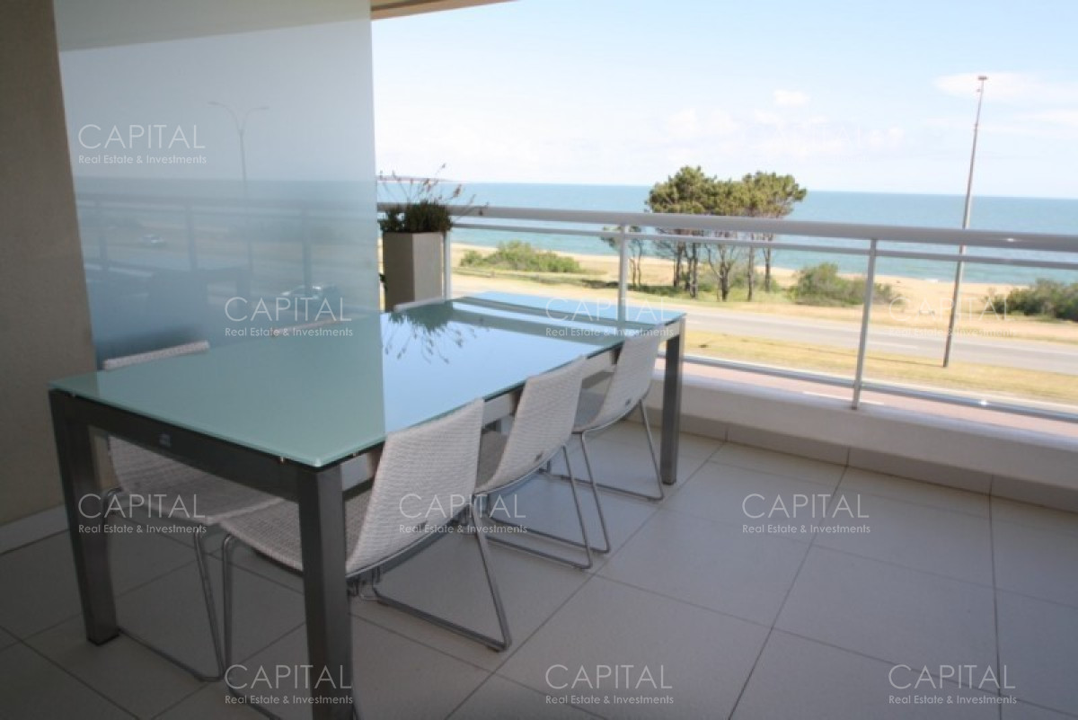 Apartamento ID.37114 - Depto primera linea de Playa Mansa con parrillero